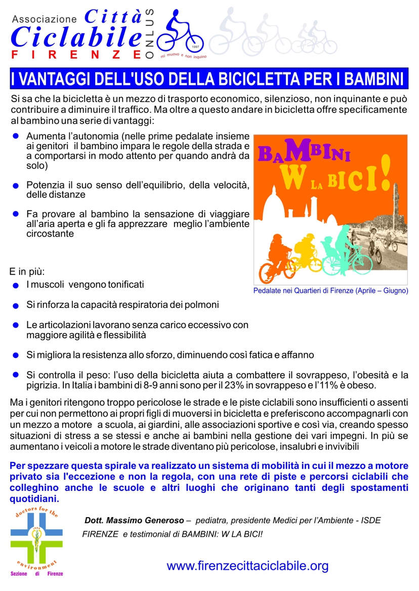 Dott. Generoso - i vantaggi dell'uso della bicicletta per i bambini