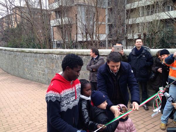 pista cicl. a S. Donato con Sindaco BIS